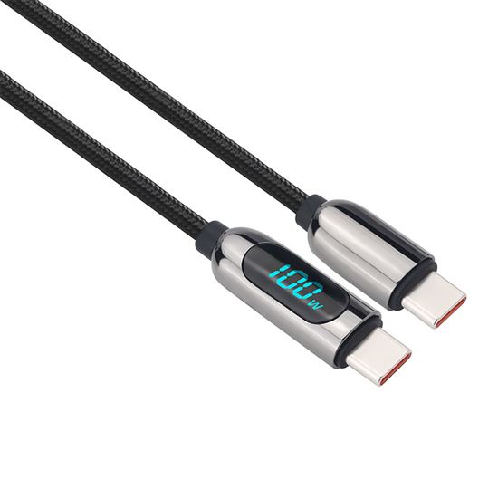 Kabel SOLIGHT SSC1802 USB-C/USB-C 2m Black