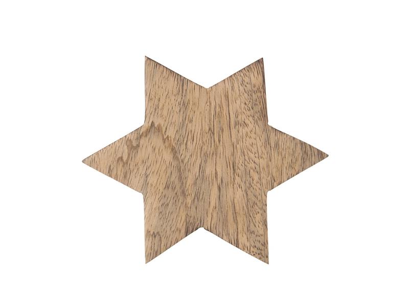 E-shop Podtácok z mangového dreva ORION Hviezda 12,5cm