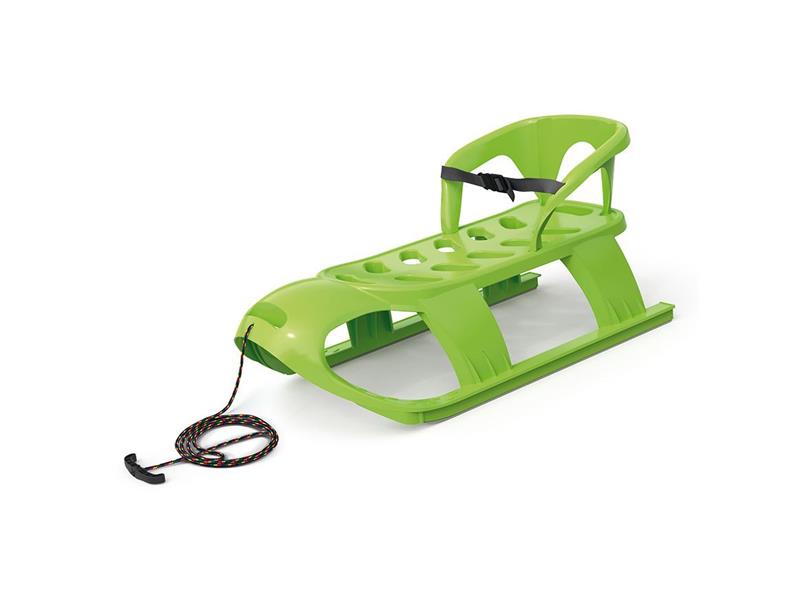 E-shop Detské sánky BEZZY SEAT s operadlom zelené