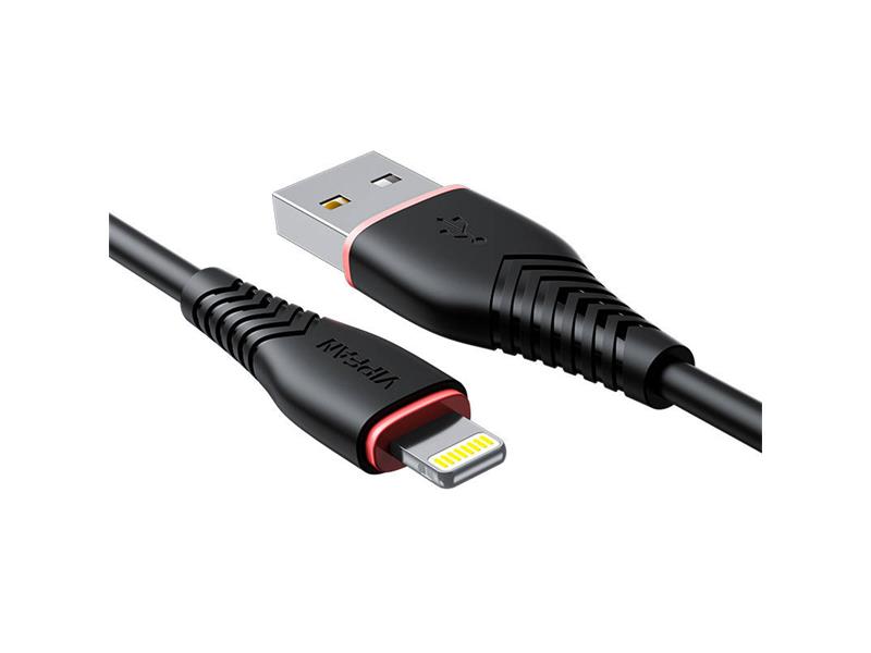 Kabel VFAN X01 Anti-Break USB /Lightning 1m Black