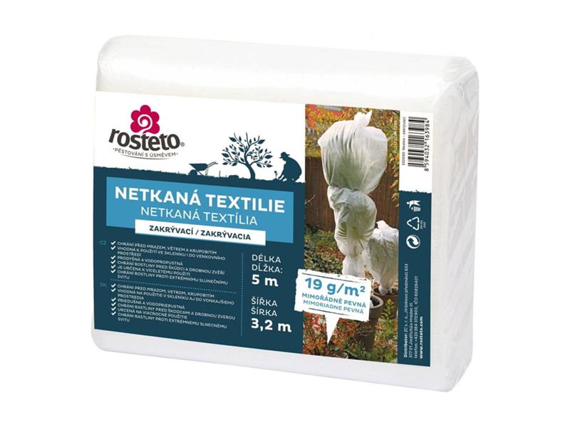 E-shop Netkaná textília zakrývacia Neotex ROSTETO 19g 3,2x5m biela
