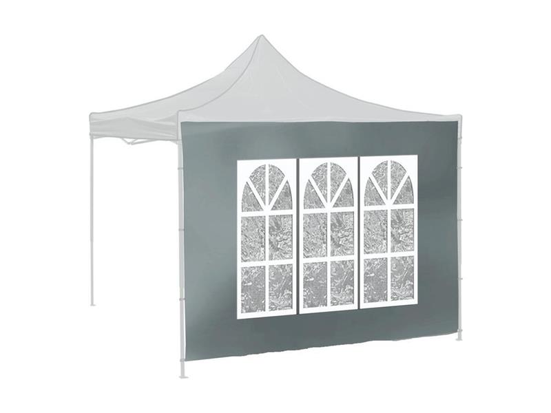 Bočnice pro párty stan CATTARA 13345 Window Waterproof 2x3m 420D šedá