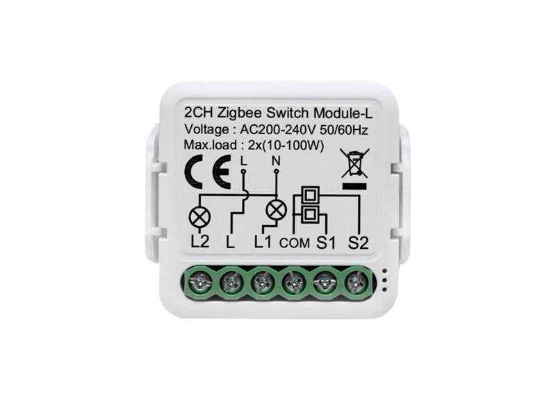 E-shop Smart ovládač osvetlenia CEL-TEC L140Z 2CH ZigBee Tuya