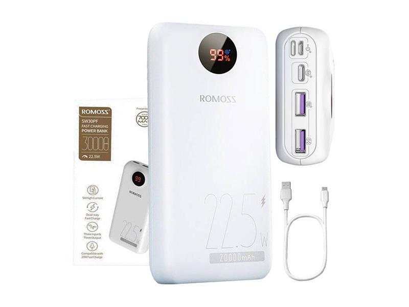 E-shop PowerBank ROMOSS PSW30PF 30000mAh White