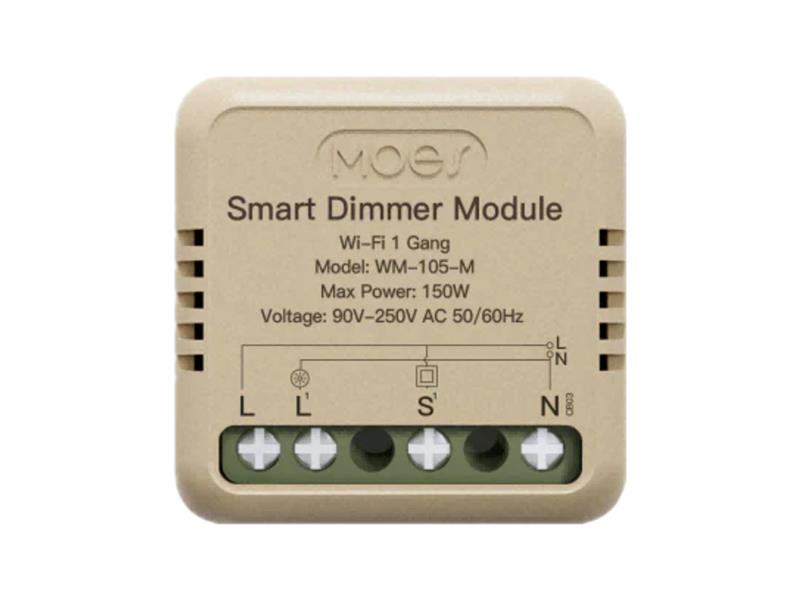 E-shop Smart ovládač osvetlenia MOES Switch Module MS-105 WiFi Tuya