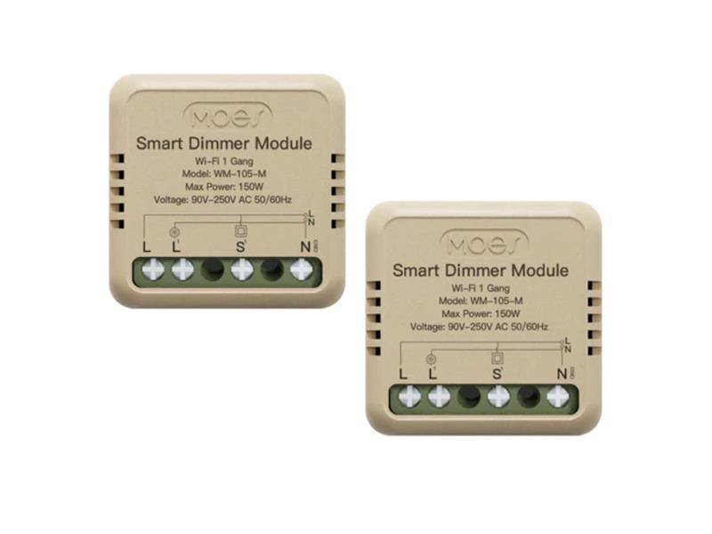 E-shop Smart ovládač osvetlenia MOES Switch Module MS-105B-M WiFi Tuya 2ks