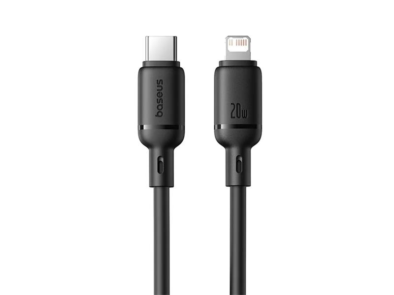 Kabel BASEUS USB-C/Lightning 1m Black 20W