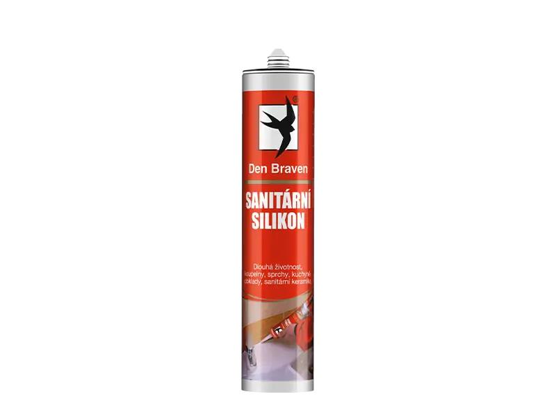 Silikón sanitárny DEN BRAVEN sivý 280ml