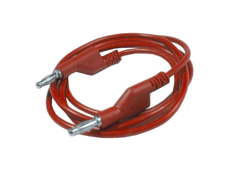 Kabel propojovací 1mm2/ 1m s banánky červený HADEX N530A