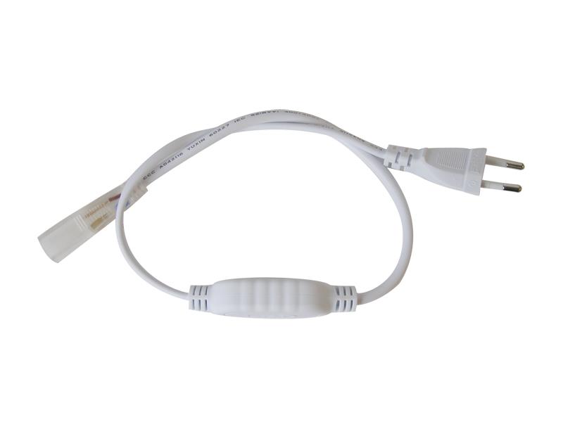 Flexo šňůra PVC pro LED pásek 5050, 230V, 0.5m