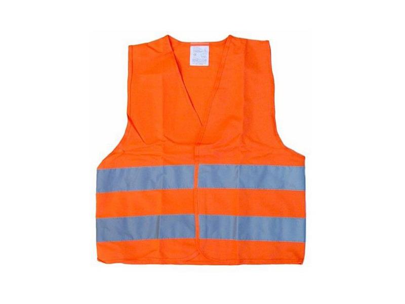 Reflexní výstražná vesta oranžová dětská COMPASS 01513