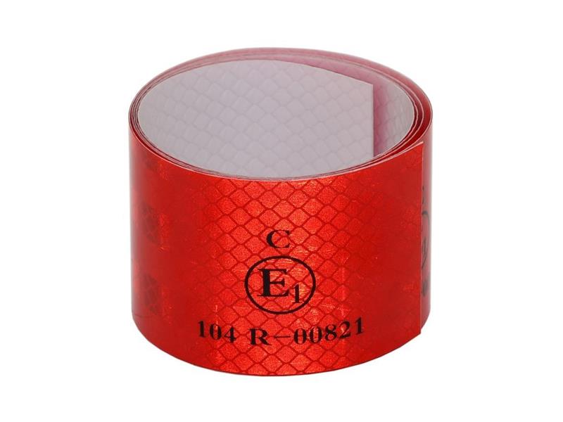Reflexní páska samolepící 1m x 5cm červená COMPASS 01540