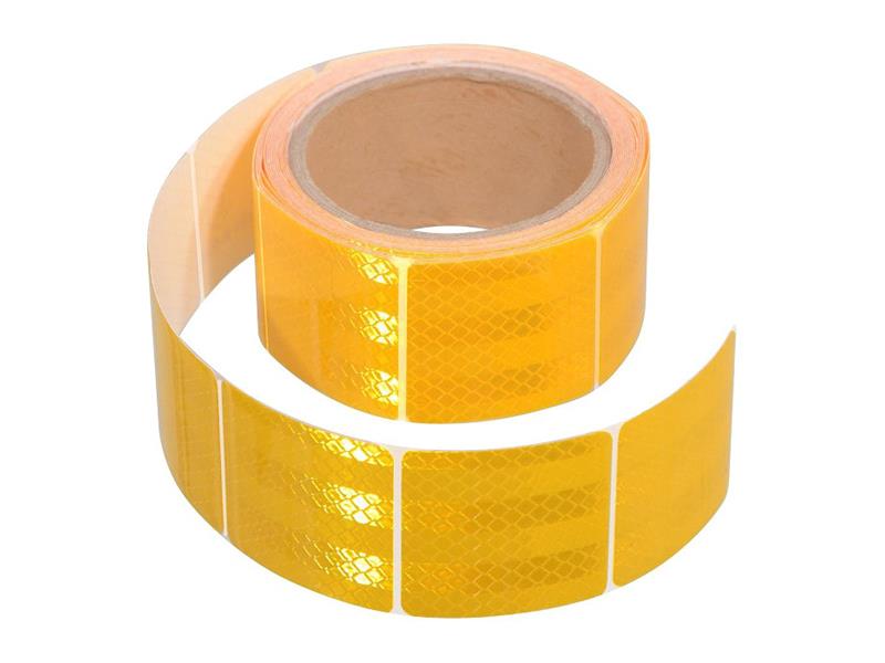 Reflexní páska samolepící dělená 5m x 5cm žlutá COMPASS 01547
