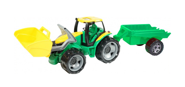 Dětský traktor s přívěsem LENA 60 cm