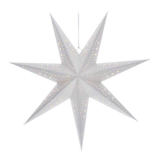 Dekorace vánoční SOLIGHT 1V255 hvězda bílá