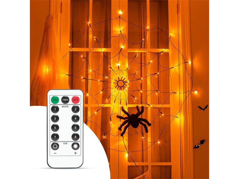 Řetěz světelný FAMILY 58150 Halloween pavučina