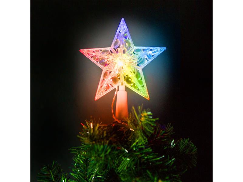 Dekorace vánoční FAMILY 58034 hvězda na špici stromku