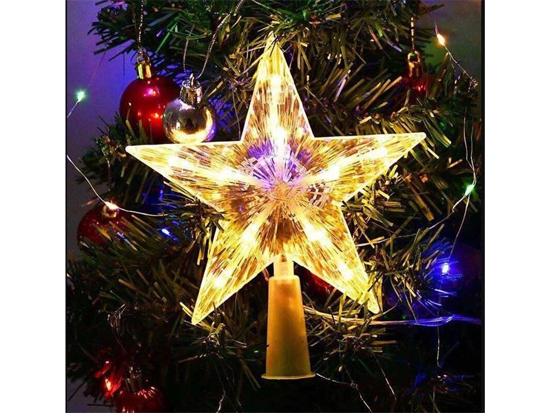 Dekorace vánoční 4L 10838a hvězda na špici stromku