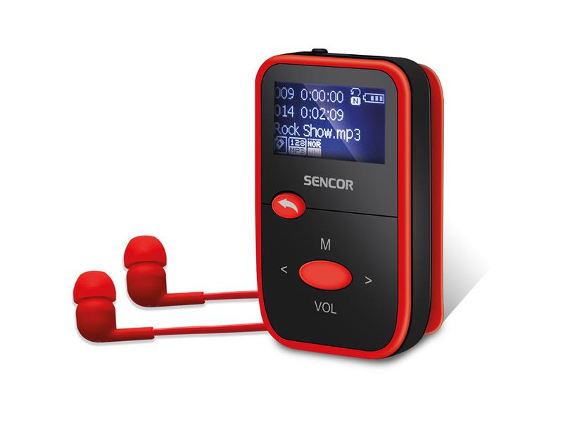 Přehrávač MP3 SENCOR SFP 4408 RD 8GB