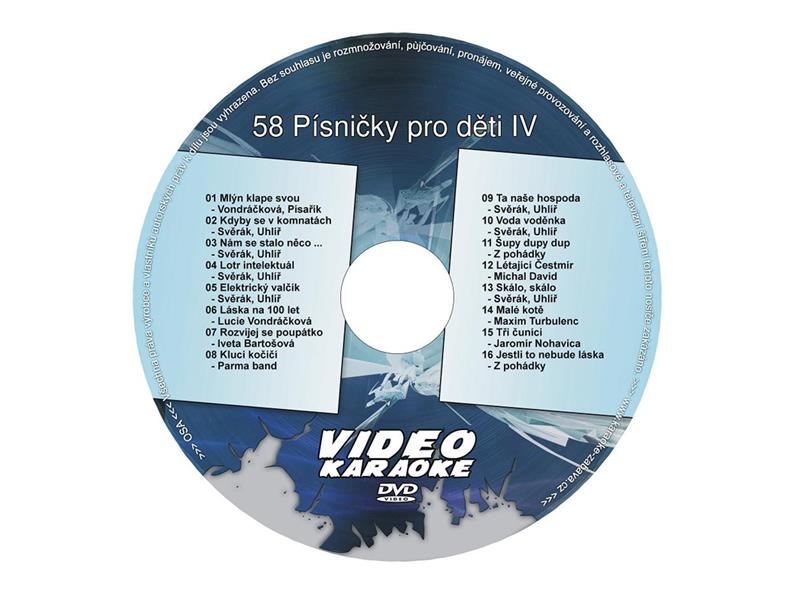 Karaoke DVD Písničky pro děti IV