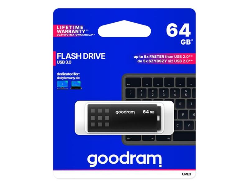 Flash disk GOODRAM USB 3.0 64GB černá