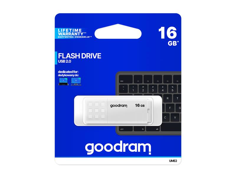 Flash disk GOODRAM USB 2.0 16GB bílý