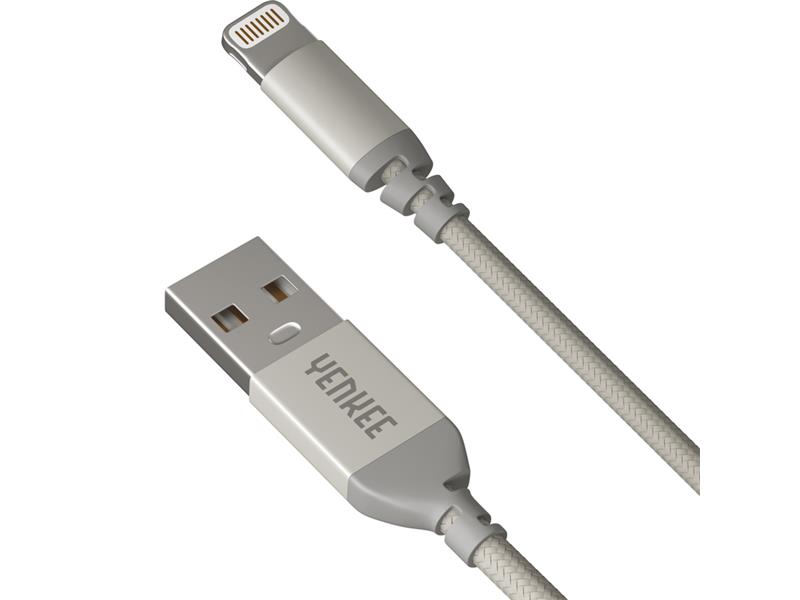 Kabel YENKEE YCU 612 SR USB/Lightning 2m stříbrný