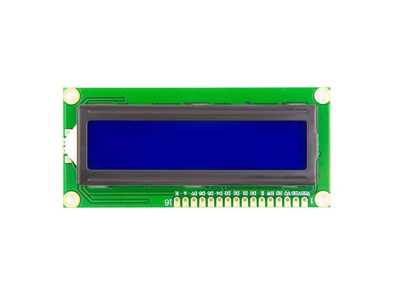 Displej LCD1602A, 16x2 znaků, modré podsvícení
