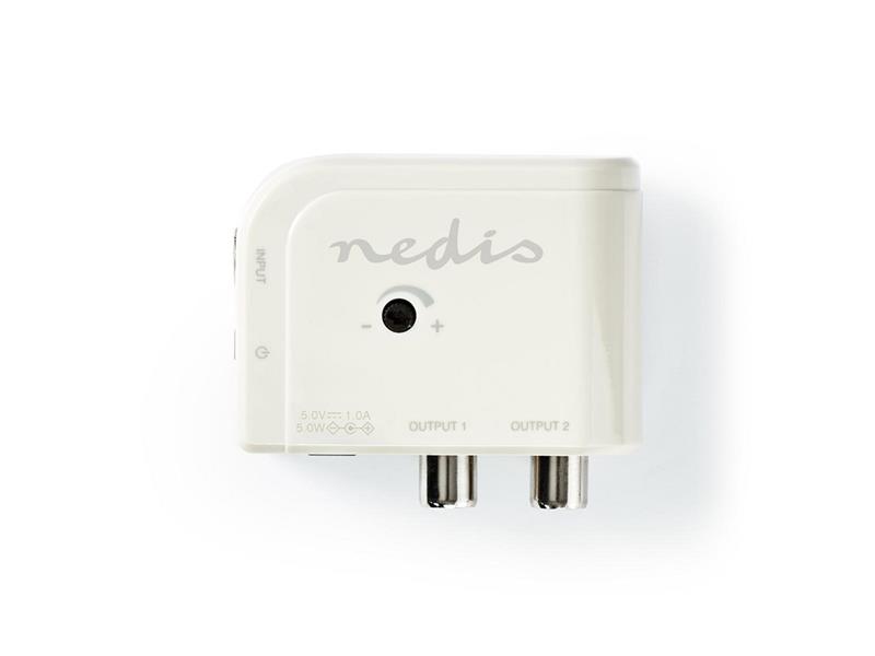 Anténní zesilovač NEDIS SAMP40025WT 15 dB 2 výstupy