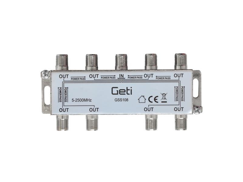 Anténní rozbočovač GETI GSS108 8 výstupů