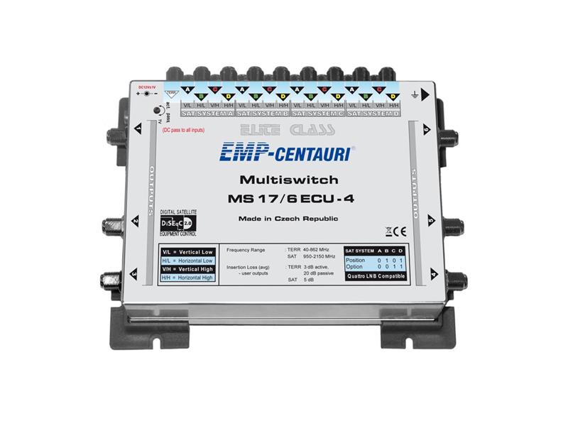 Satelitní multipřepínač EMP Centauri MS17/6ECU-4