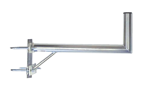 Anténní držák 70 na stožár s vinklem a dvěma třmeny průměr 42mm výška 16cm