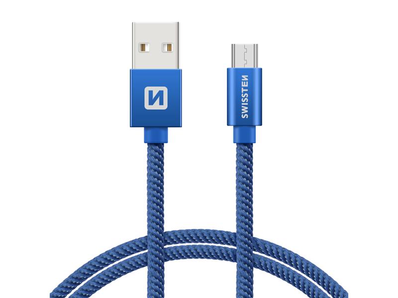 Kabel SWISSTEN 71522208 USB/Micro USB 1,2m Blue - rozbaleno - natržený obal