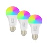Smart LED žiarovka E27 9W RGBW IMMAX NEO 07712C WiFi Tuya sada 3ks