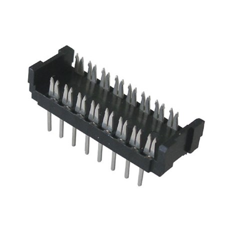 IC socket  16pin 2x8  self-drilling clip
