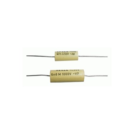 Foil capacitor   1M5/63V  MKT axial