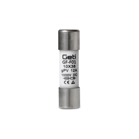 Fuse GETI GF-F01 for photovoltaic systems 12A/1000V DC