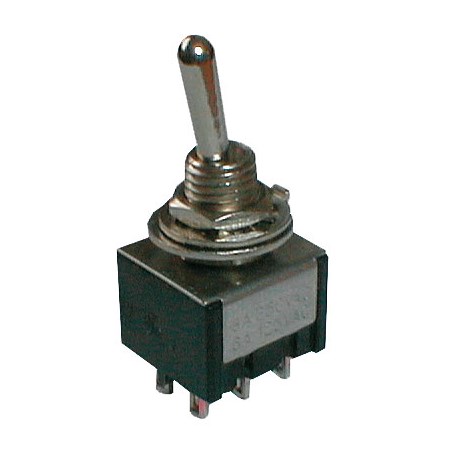 Toggle switch    2pol./6pin  ON-ON