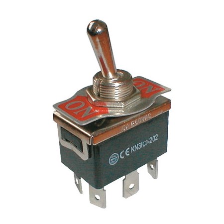 Toggle switch  2pol./6pin  ON-ON 250V/10A