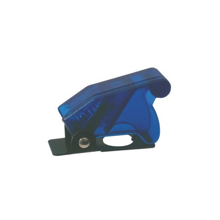 Toggle swich  with protection cover - transparent blue
