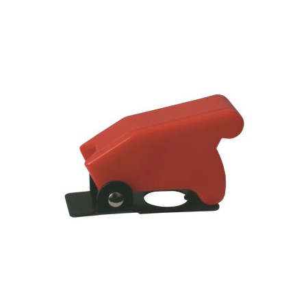 Toggle swich  with protection cover - red