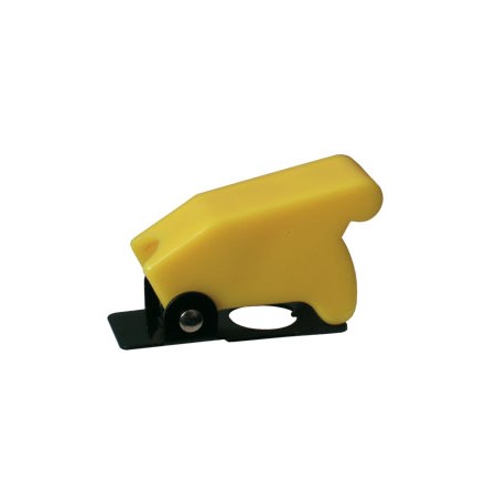 Toggle swich  with protection cover - yellow