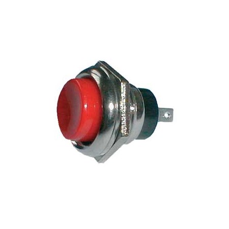 Push-button switch OFF-(ON)  (rounded) large - red