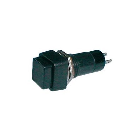 Push-button switch OFF-(ON) 250V/1A (squared) - black