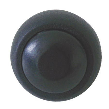 Push-button switch  OFF-(ON)  (rounded) - black