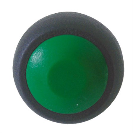 Přepínač tlačítko kul.  OFF-(ON)  střed zelený