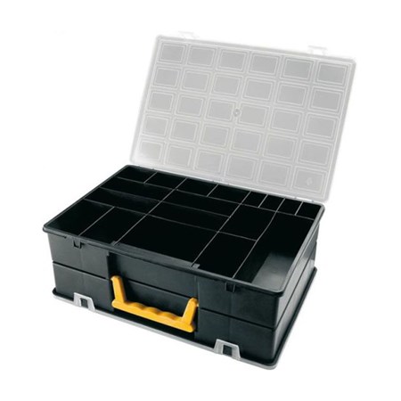 Box - organizer 360x252x128mm 2x18 sections