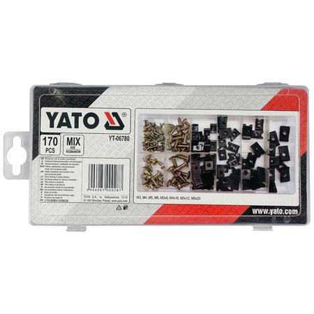 Sada karosárskych skrutiek a podložiek YATO YT-06780 170ks