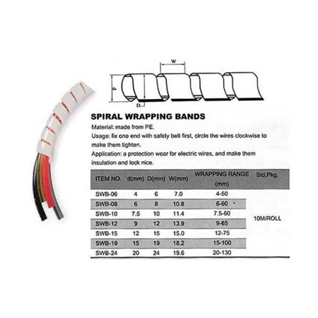 Spiral spring tubing 15-60mm  TIPA