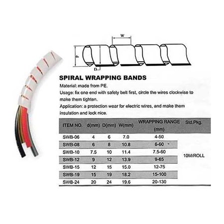 Spiral spring tubing 20-70mm TIPA